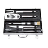 Set 5 accessori per barbecue gas e carbone in valigetta in alluminio Chef 5