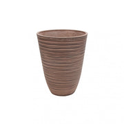 Vaso tondo piccolo a cono da giardino in fibra di argilla Ø25,5x32,5 cm Dicentra