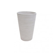 Vaso tondo a cono da esterno giardino in fibra di argilla Ø31x46 cm Lantana