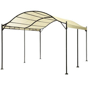 Gazebo arcato 3x4 mt con telo in poliestere rimessa auto copertura ombreggiante Gwenda