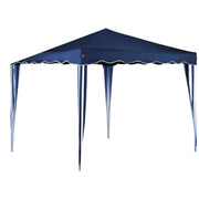 Gazebo in acciaio e poliestere blu 3x3 mt Marilia