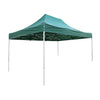 Gazebo pieghevole in acciaio e poliestere verde 3x4,5 mt Hope2