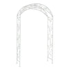 Arco patio da giardino ingresso in ferro battuto bianco per rampicanti Ninfa