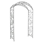 Arco fioriera da esterno giardino H230 cm con struttura in acciaio e decorazione fiori Garden Elite