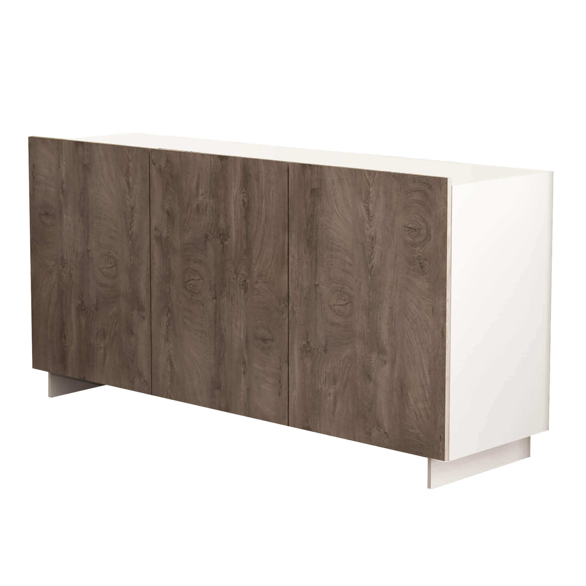 Mobiletto credenza da interno soggiorno salotto in legno nobilitato  bilaminato con 1 anta e 3 ripiani Linea Classic