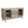 Credenza da interno in legno di pino con 3 cassetti e 2 ante Line Classic