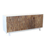 Mobile credenza da interno a 4 ante in legno con decoro in rilievo Linea Classic Spike