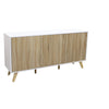 Mobile credenza da interno salotto moderno in legno nobilitato bilaminato con ante push and pull Linea Elegance