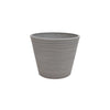 Vaso tondo basso da giardino in fibra di argilla 34x34x34 cm Ginestra