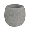 Vaso tondo basso da esterno in fibra di argilla 23x23x19 cm Gladiolo