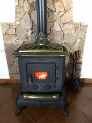 Stufa riscaldamento a Legna in ghisa old style heritage 6 kW Parlor Big