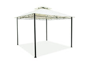 Gazebo 3x3 mt da giardino con struttura in metallo verniciato a polvere e telo in poliestere con airvent Sahara