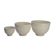 Vaso largo basso da giardino in fibra di argilla Ø45x32 cm Agapanto