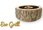 Barbecue kit accendifuoco griglia pronta in legno naturale di ontano a carbone usa e getta Ecogrill El Gaucho Take Away