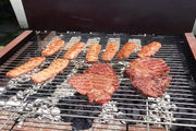 Barbecue a legna e carbone in acciaio Corten EL GAUCHO RIO