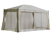 Set pareti zanzariere perimetrali in poliestere per gazebo Joseline 3x4 mt