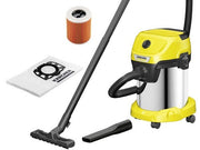 Aspiracenere aspiratutto solidi e liquidi 1000 Watt con fusto in acciaio 19 litri WD3 19/4/20 Karcher