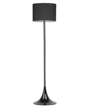 Lampada a stelo 171 cm da interno in metallo nero con paralume in tessuto Black Light