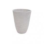 Vaso tondo piccolo a cono da giardino in fibra di argilla Ø25,5x32,5 cm Dicentra