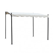 Gazebo veranda in acciaio pergola addossata autoportante 3x2,5 mt Cleopatra