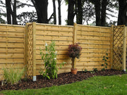 Pannello recinzione in legno impregnato barriera frangivento 90x180 cm Forest
