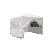 Set 4 pareti in poliestere 3x3 mt con 1 finestra e 1 porta per gazebo Hope