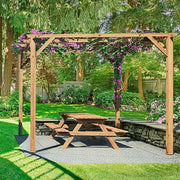 Pergola in legno di pino autoclavato 300x300xH240 cm LASA